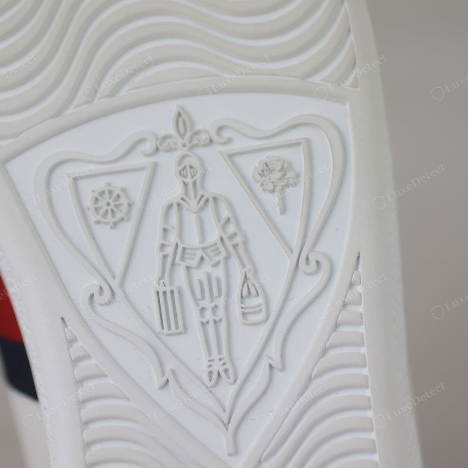 Genuine Gucci Ace sole illustration — the moulded picture / motif on the outsole crisp and cleanly defined