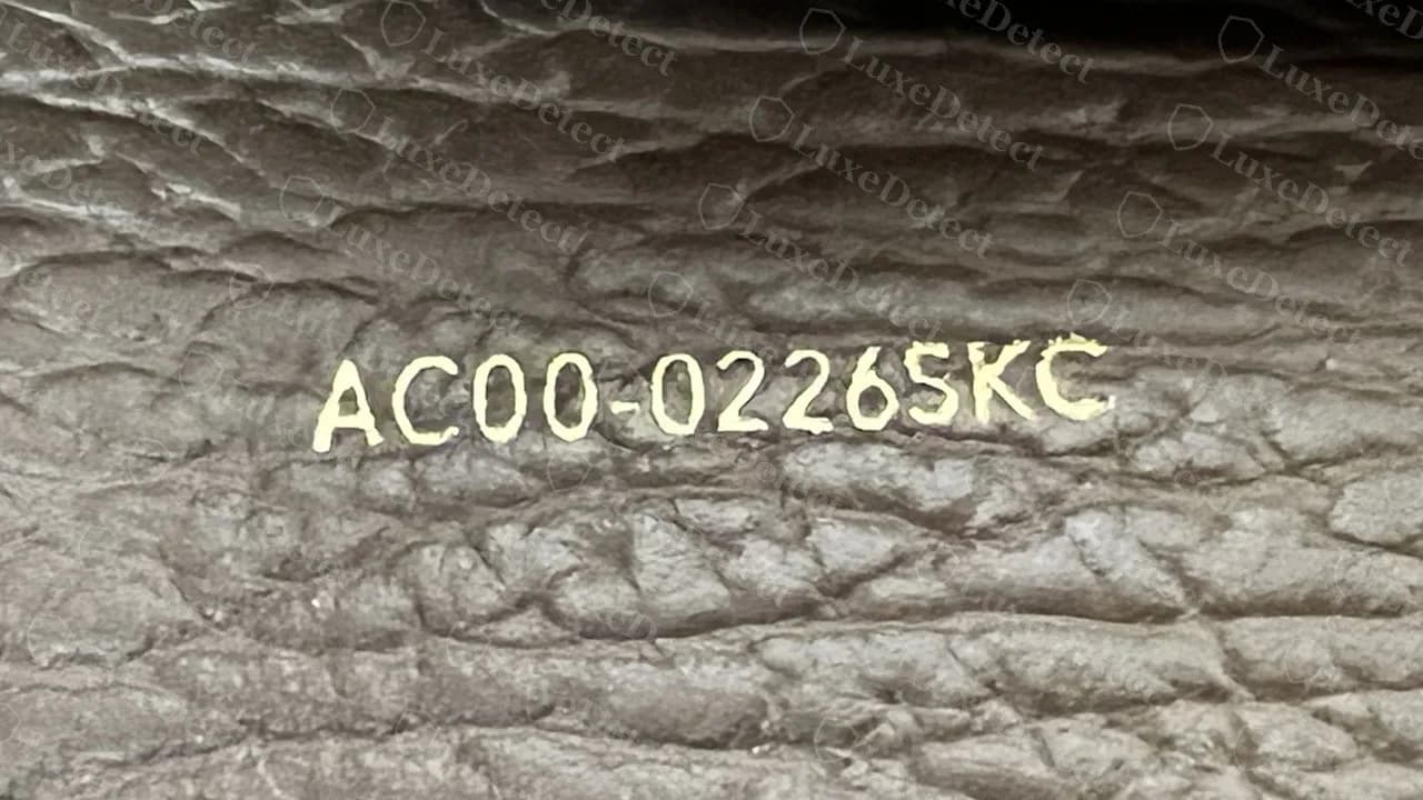 Código de estilo de un Pashli Mini genuino, AC00-0226SKC, impreso en lámina sobre la piel con relieve de tiburón dentro del bolso