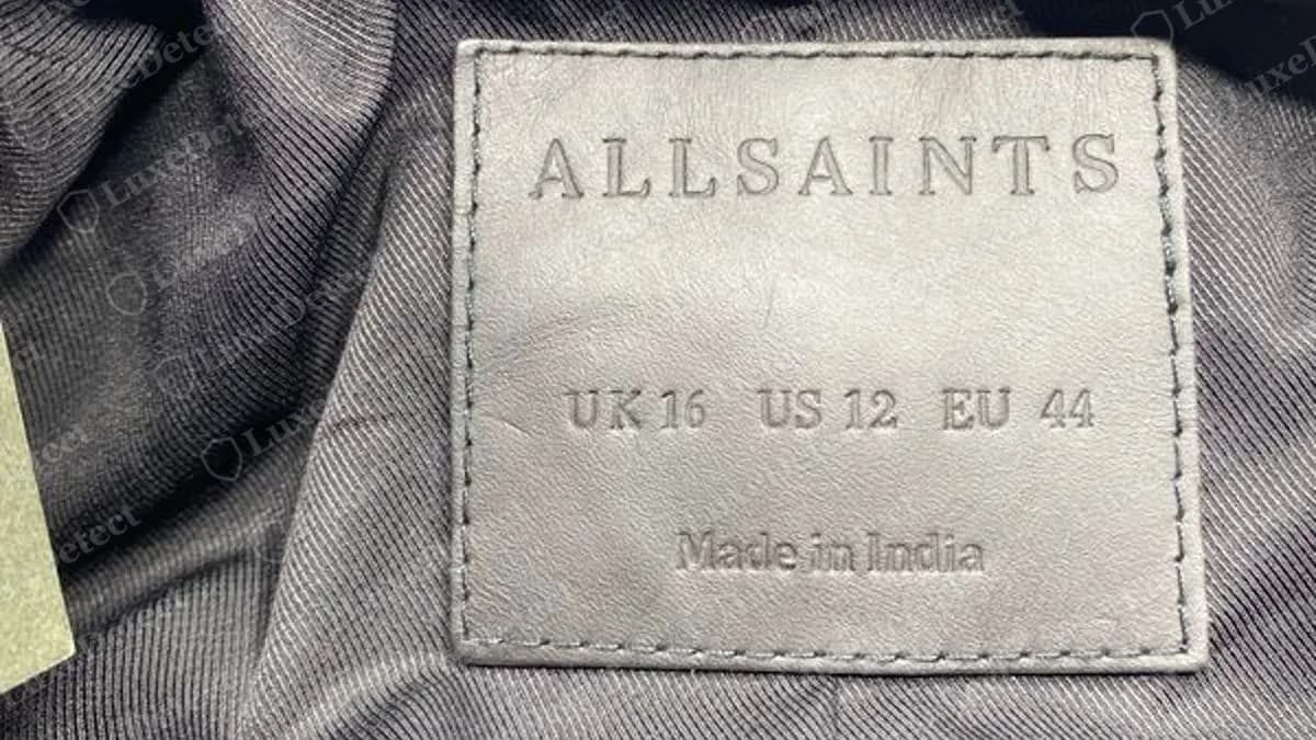 How to Authenticate AllSaints: Labels, Leather Jackets and Knitwear