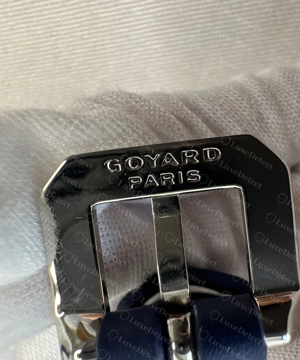 Genuine Goyard Saigon strap buckle engraved GOYARD over PARIS on its top edge