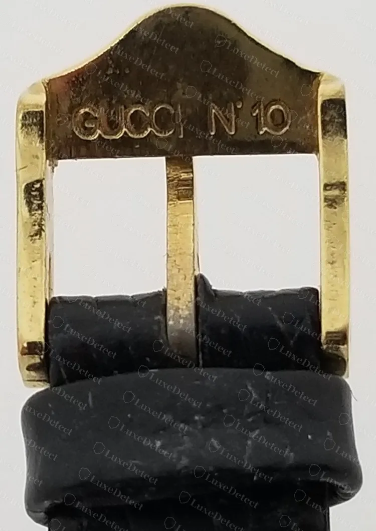 Genuine gold-plated Gucci buckle stamped GUCCI N 10