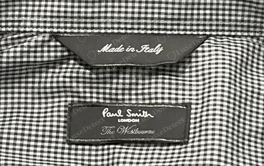 How to Authenticate Paul Smith: Labels, Stripe and Signature Logo