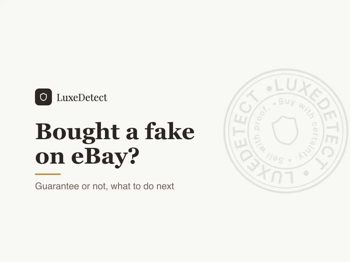 ¿Compraste una falsificación en eBay? Cómo cambia tu reclamación la Garantía de Autenticidad y qué hacer