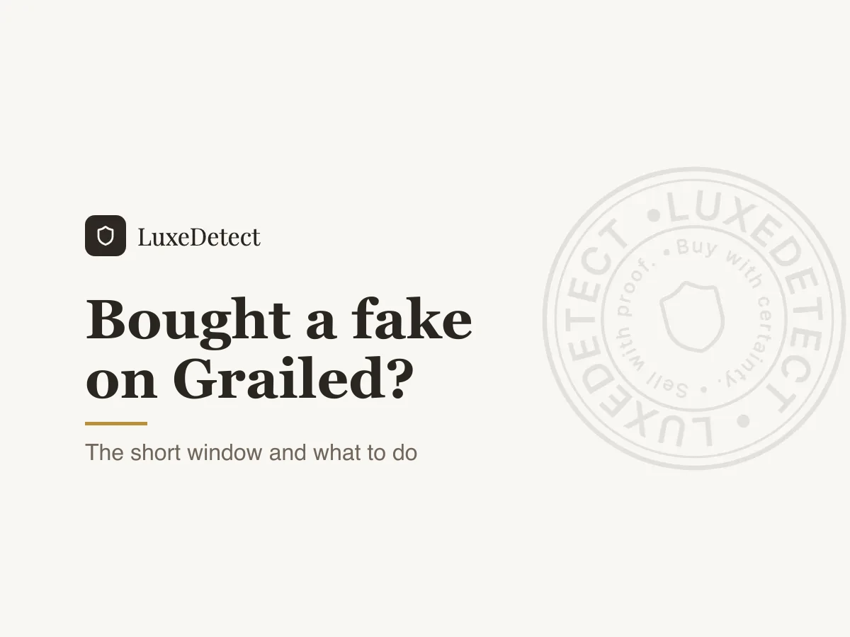 Bought a Fake on Grailed? The Three-Day Window and What to Do Next