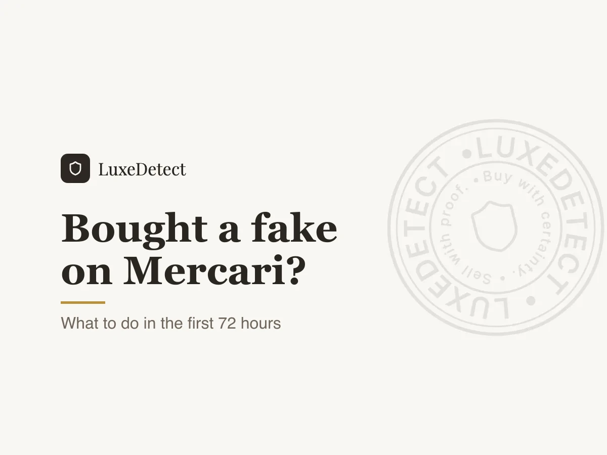 Bought a Fake on Mercari? Why Rating the Order Ends Your Case, and What to Do