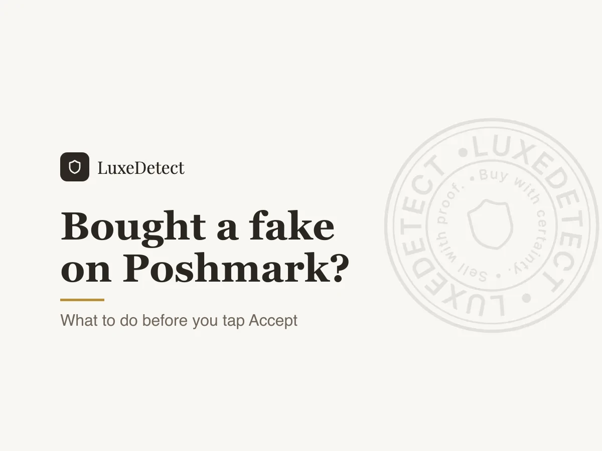 Bought a Fake on Poshmark? Why the Accept Button Matters, and What to Do