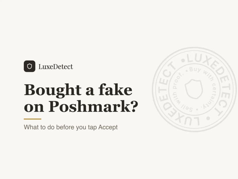 Bought a Fake on Poshmark? Why the Accept Button Matters, and What to Do