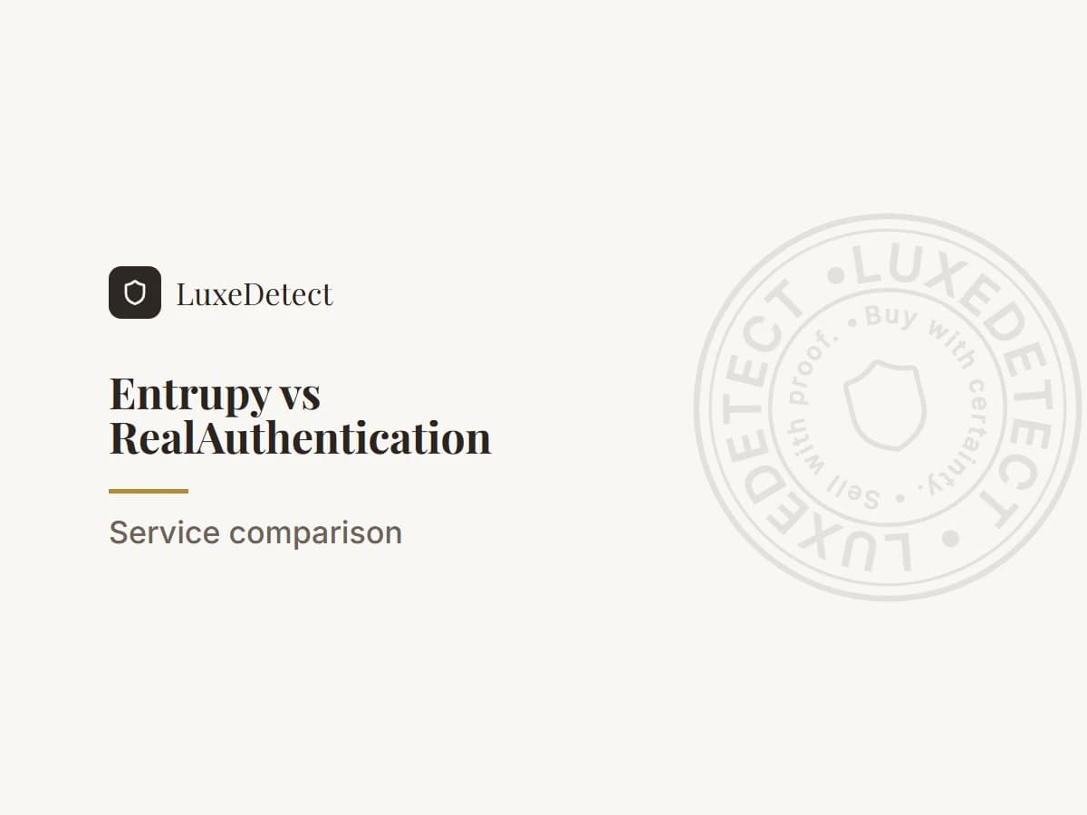 Entrupy vs RealAuthentication: Technology vs Traditional Expertise
