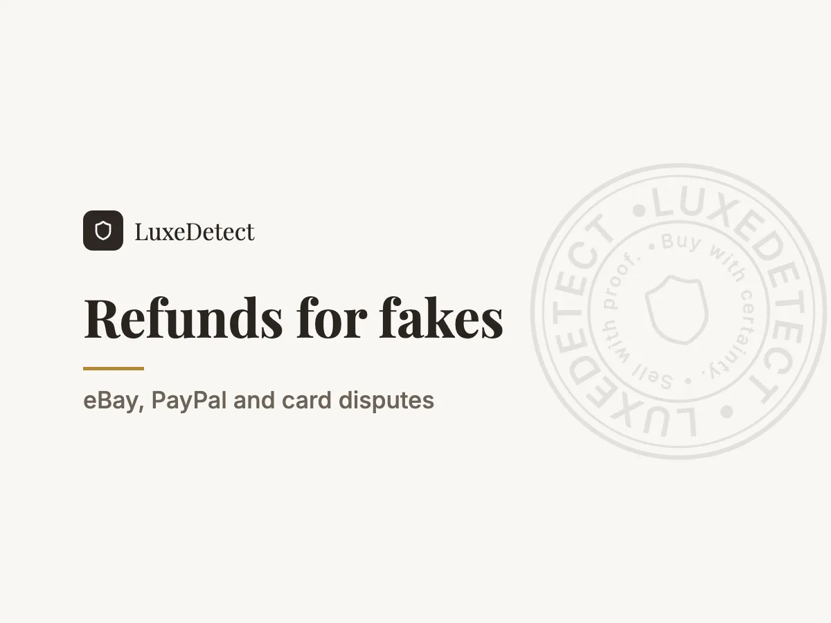 How to Get a Refund for a Fake Designer Item: eBay, PayPal and Credit Card Disputes