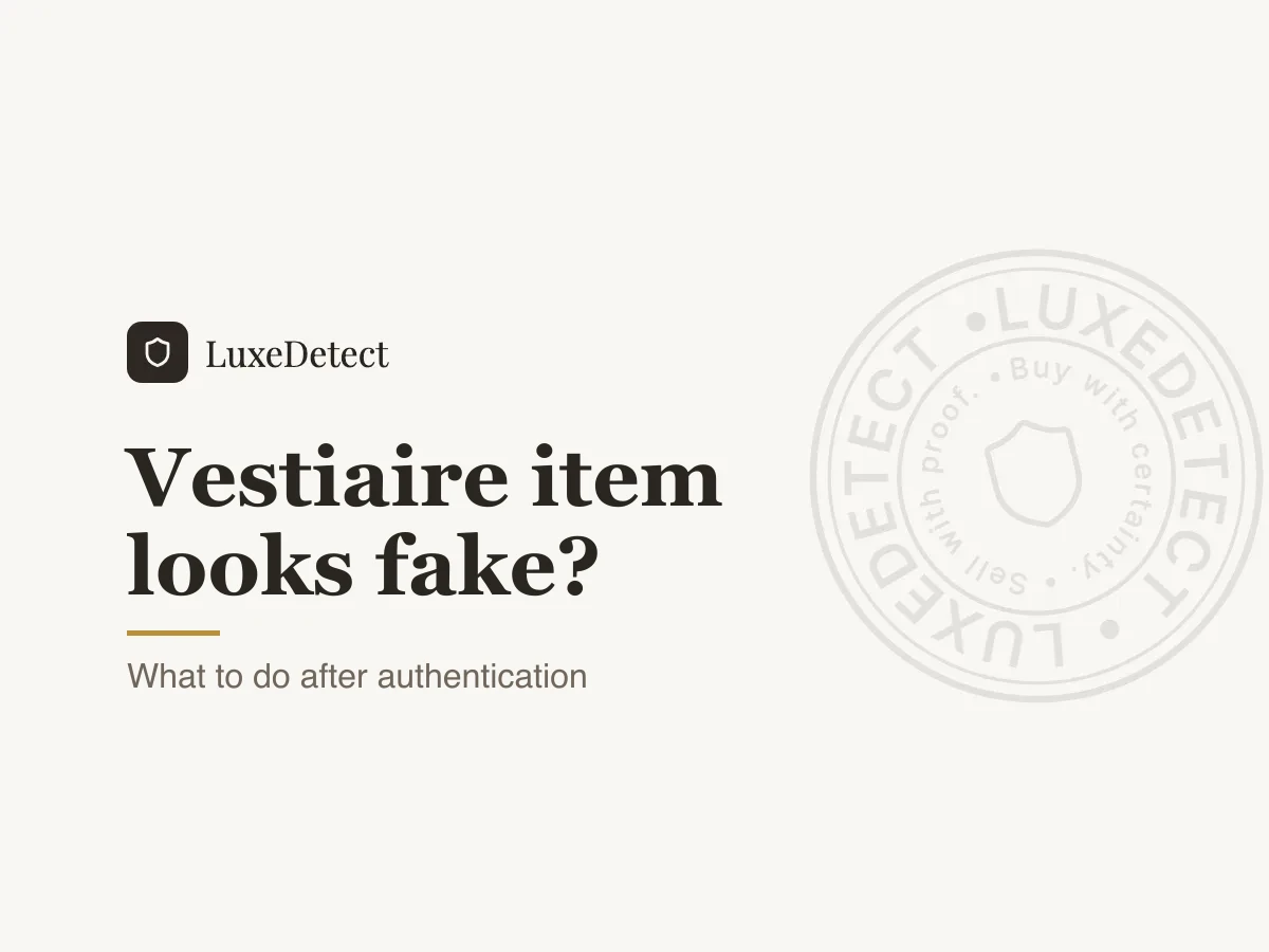 Vestiaire Collective Item Looks Fake? What to Do When an Authenticated Order Still Feels Wrong