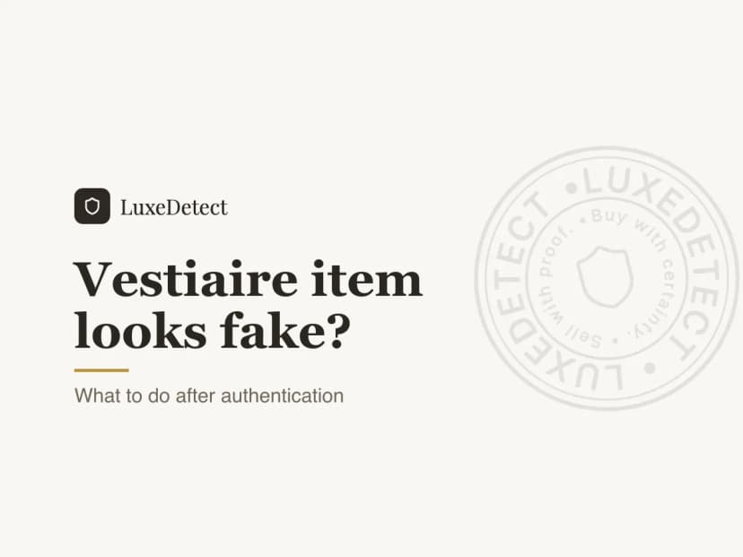 Vestiaire Collective Item Looks Fake? What to Do When an Authenticated Order Still Feels Wrong