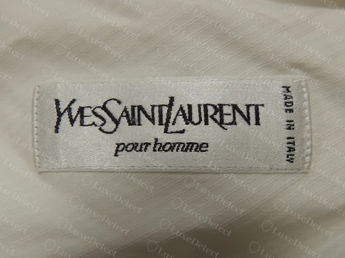 Saint Laurent Clothing Labels: What Genuine Looks Like