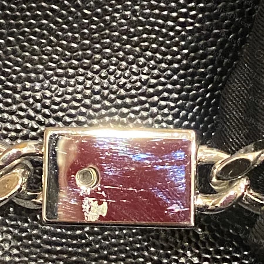 Saint Laurent Kate control ticket, listing the reference number, "YSL BO MONOGRAMME SL," and leather composition in French